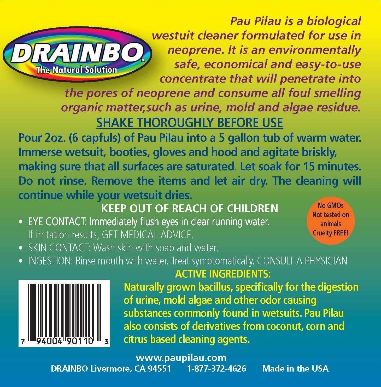 Pau Pilau All-Natural Wetsuit Cleaner