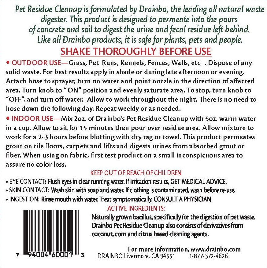Drainbo® Natural Pet Residue Cleanup (w/ Hose Attachment)