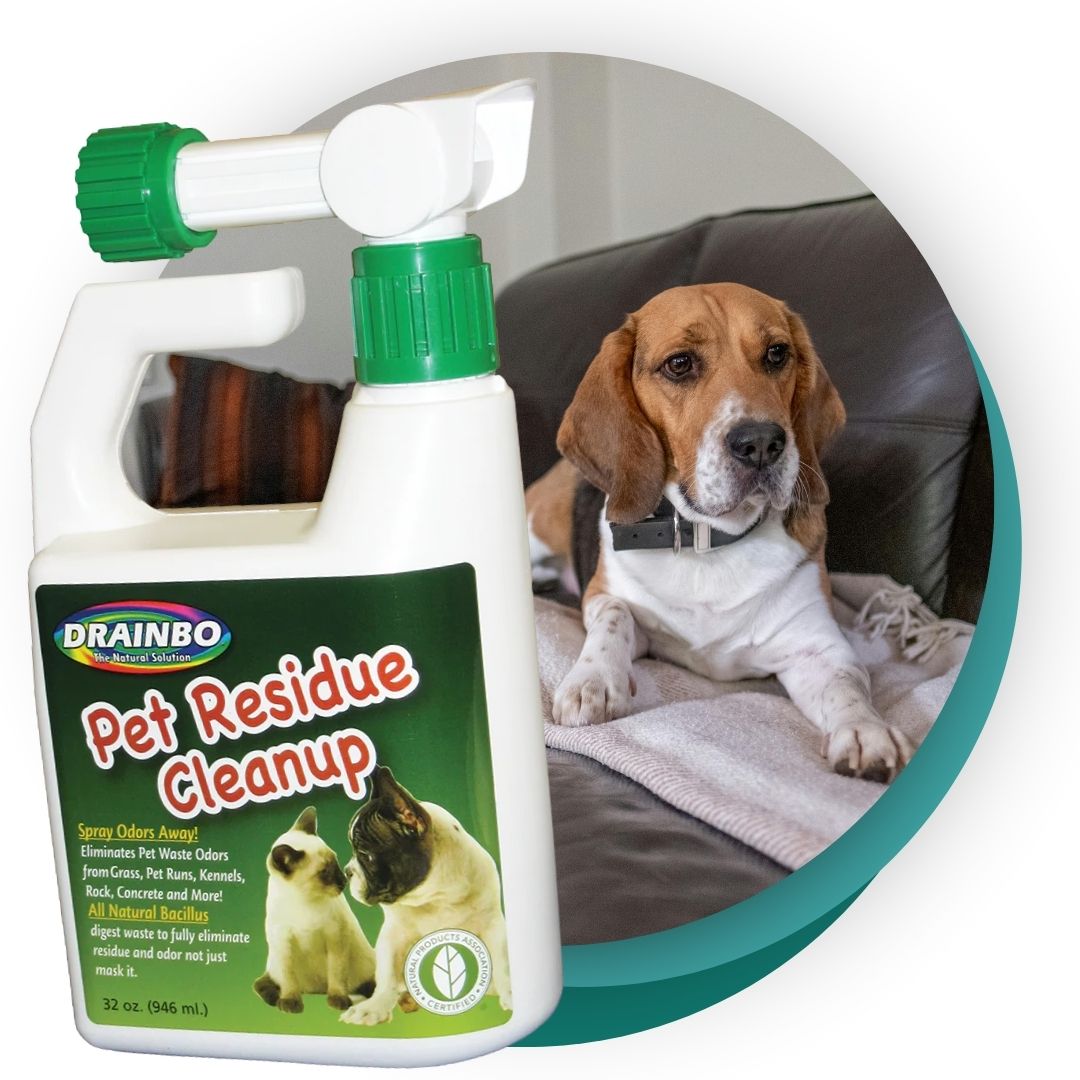 pet residue cleanup bottle
